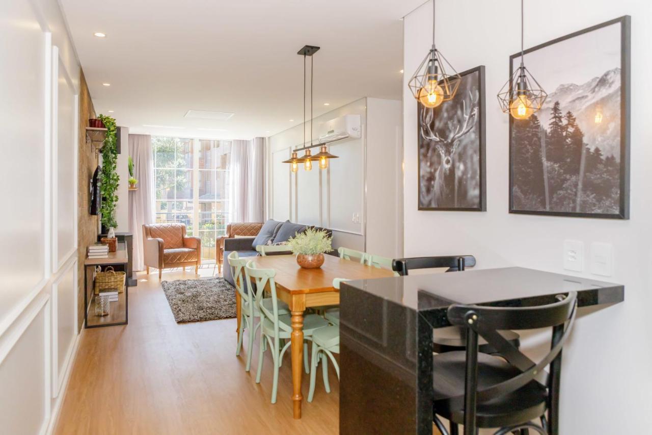 Novo Maravilhoso Apartamento No Centro - Gramado Apartment Bagian luar foto