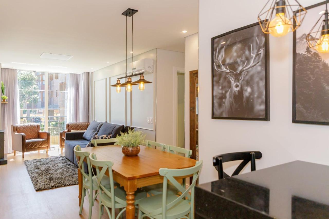 Novo Maravilhoso Apartamento No Centro - Gramado Apartment Bagian luar foto